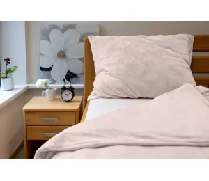 Povlečení MIKROPLYŠ UNI č.57 bílá káva