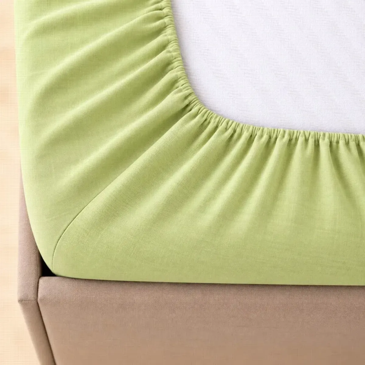 Prostěradlo bavlněné LUX do gumy č.7 - světle zelené