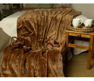 Deka MIKROPLYŠ tmavě béžová č.58