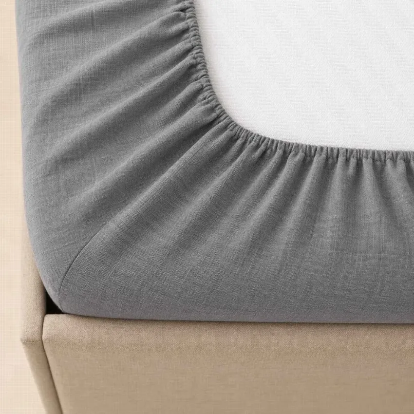 Prostěradlo bavlněné LUX do gumy č.6 - tmavě šedé