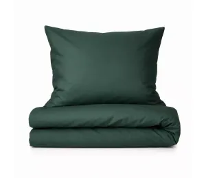 Povlečení bavlněný satén Dark green