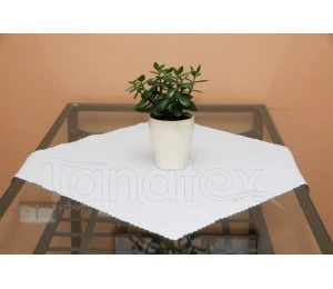 Ubrus kulatý - slonová kost, průměr 120 cm