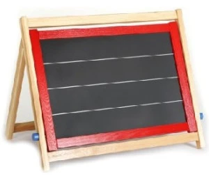 DŘEVO TABULE stolní ČERVENÝ RÁM TABULKA