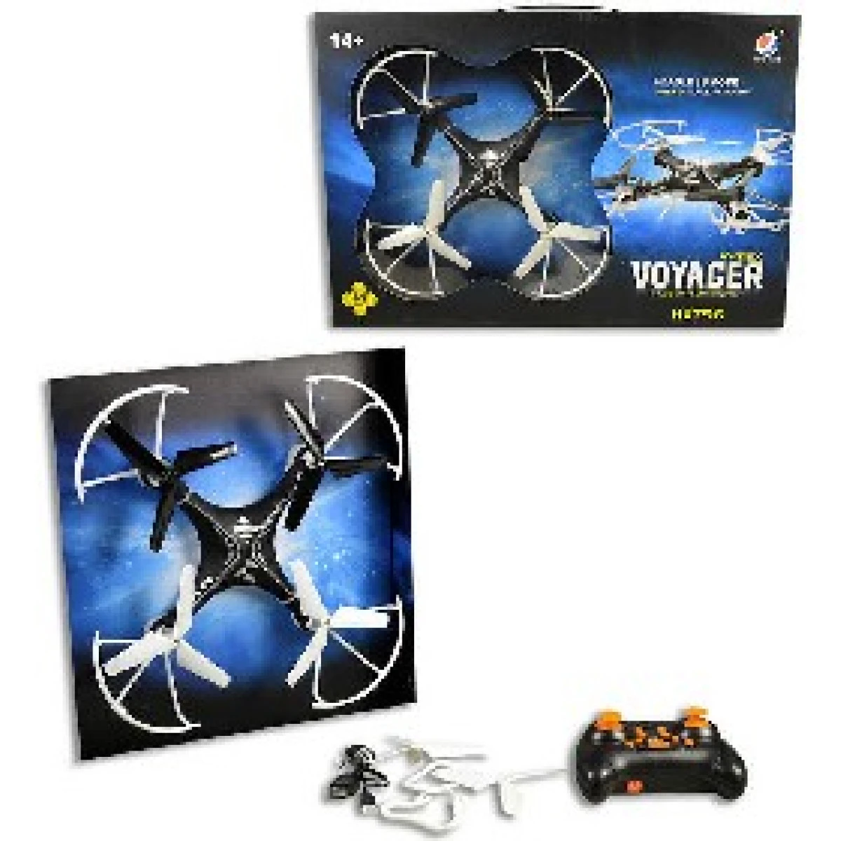 Dron HX756 27cm na dálkové ovládání uzamčení letové pozice 2,4GH