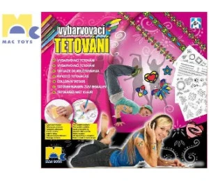 MAC TOYS Tetování pro holky vybarvovací