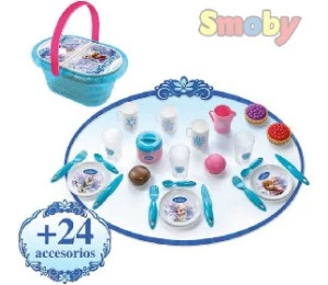 SMOBY Dětská sada nádobí Koš piknikový set s nádobím a doplňky L