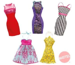 MATTEL BRB Party šaty pro panenku BARBIE 5 druhů