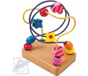 OLYMPTOY WOODY Labyrint motorický malý Korálky 90030