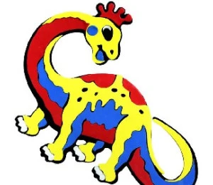 Dekorace Dino (pěnová samolepící na stěnu, sklo, nábytek apod.)