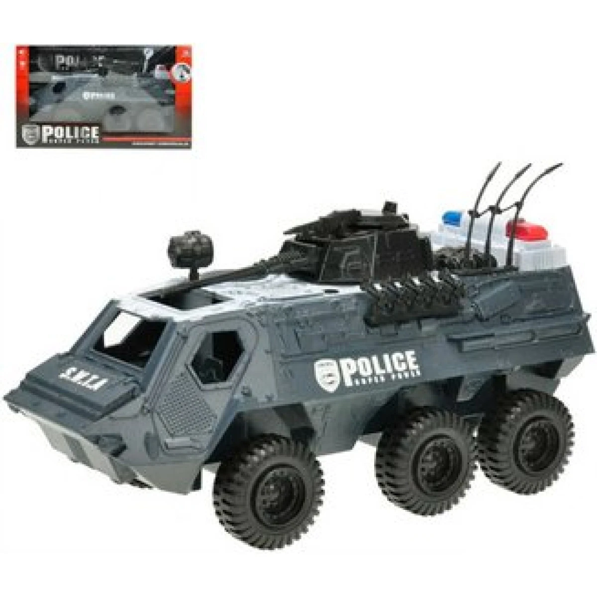 Auto zásahové 32cm transportér policie na setrvačník na baterie 