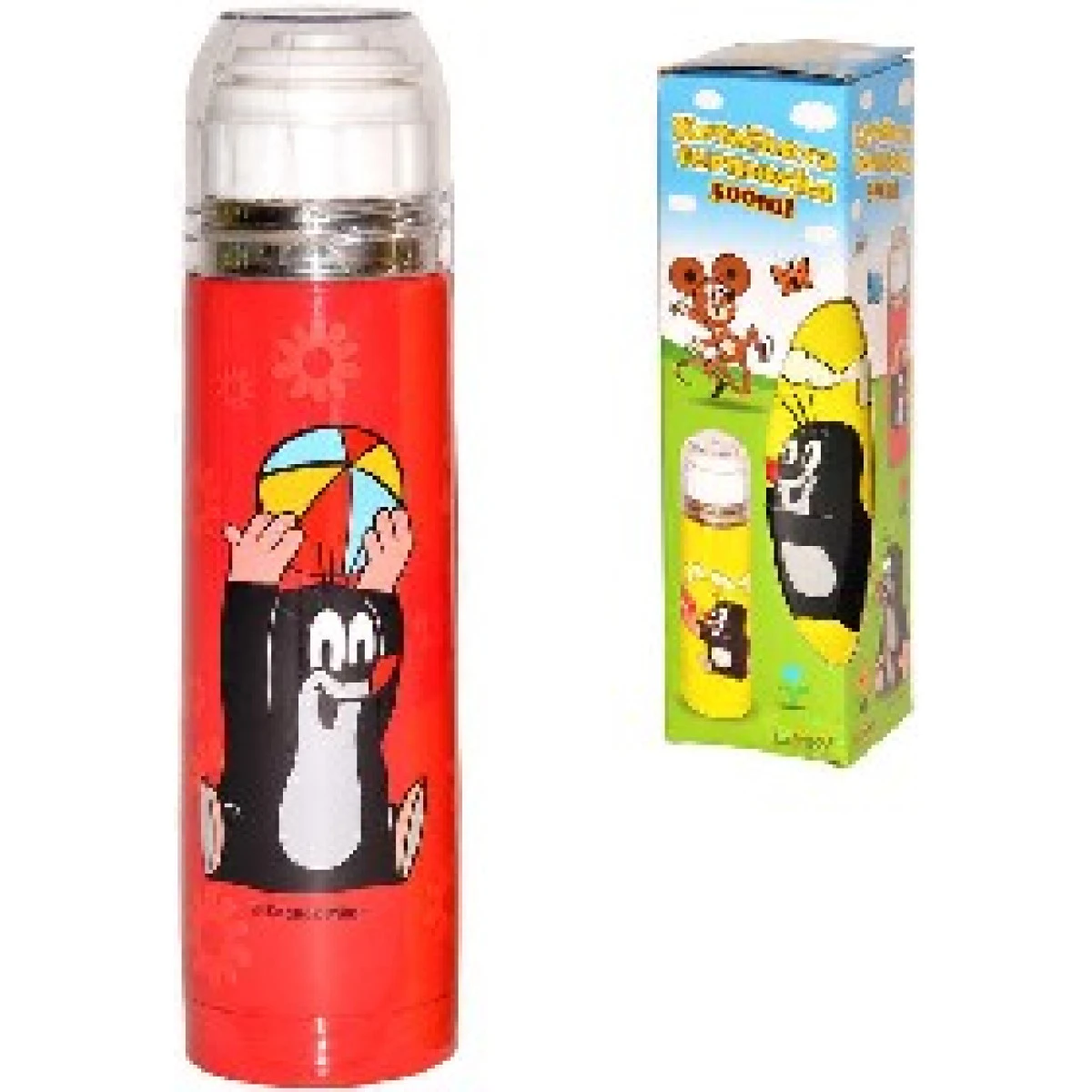 KRTEK Krtečkova termoska 21cm dětská 300ml nerezová žlutá