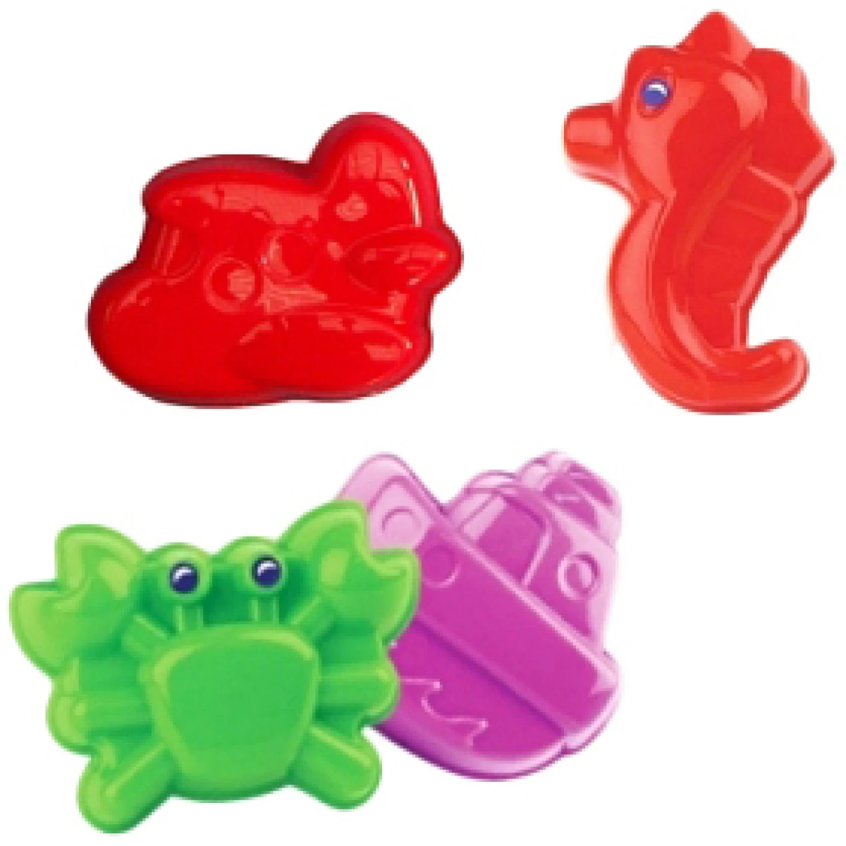 PL Formičky Set Na písek PLAST 4 kusy mix barev 3 varianty