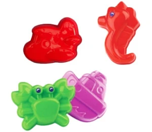 PL Formičky Set Na písek PLAST 4 kusy mix barev 3 varianty
