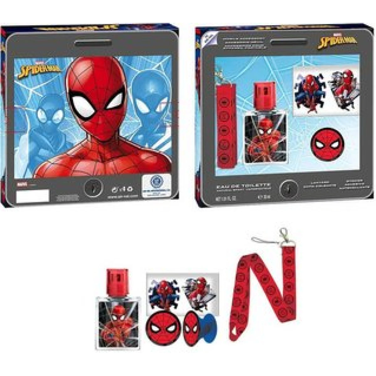SPIDERMAN Toaletní voda dětská 30ml set se samolepkami a doplňky
