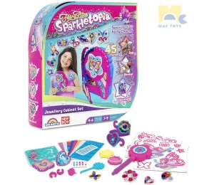 MAC TOYS Kouzelná šperkovnice dětská set se samolepkami a doplňk
