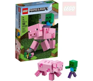 LEGO MINECRAFT Velká figurka Prase a malá zombie 21157 STAVEBNIC