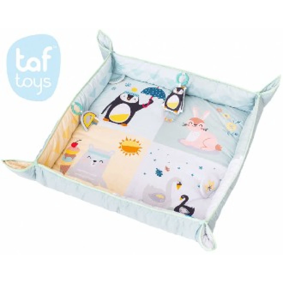 TAF TOYS Baby deka severní pól hrací koberec s aktivitami pro mi