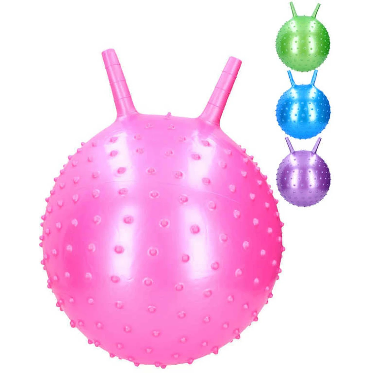 Nafukovací skákací míč 40cm hopsadlo s výstupky - modrý