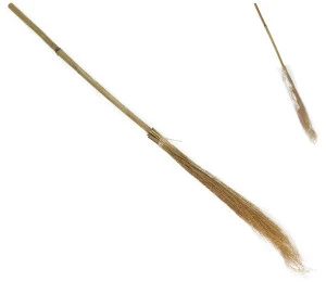 KARNEVAL Koště čarodějnické 95cm bambus *KARNEVALOVÝ DOPLNĚK*