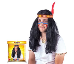 KARNEVAL Paruka indiánská pánská *KARNEVALOVÝ DOPLNĚK*