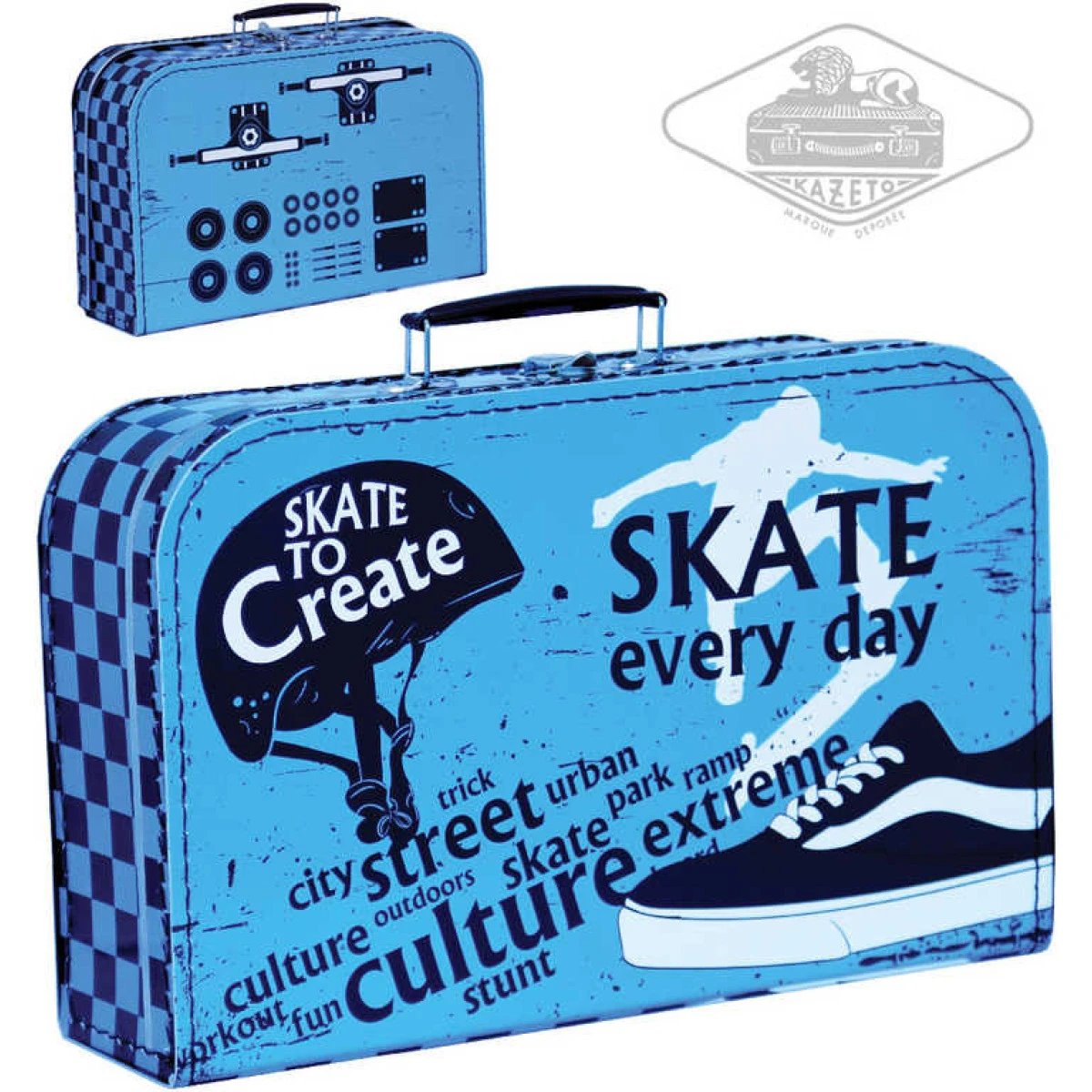 KAZETO kufr SKATE velký dětský kufřík 35x22cm