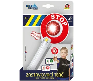 Plácačka policejní 23cm zastavovací terč plastový na baterie Svě