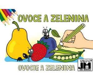 JIRI MODELS Omalovánky A5 OVOCE A ZELENINA