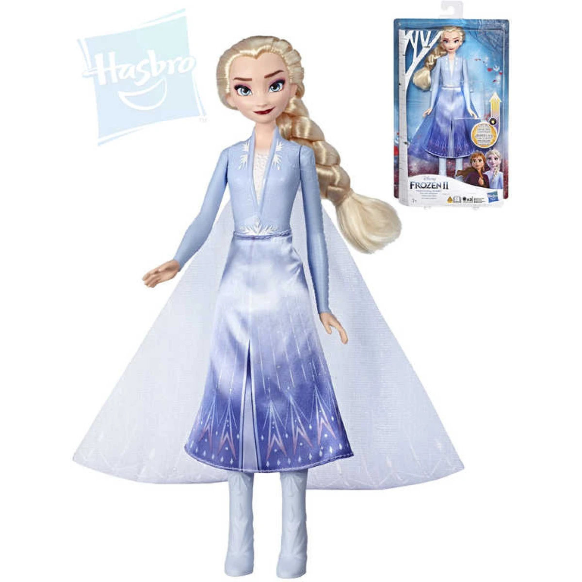 HASBRO Svítící panenka Elza Frozen 2 (Ledové Království) na bate