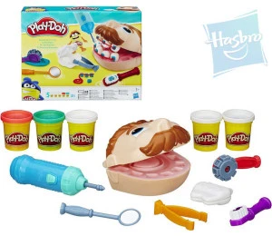HASBRO PLAY-DOH Modelína Zubař set s vrtačkou na baterie a doplň