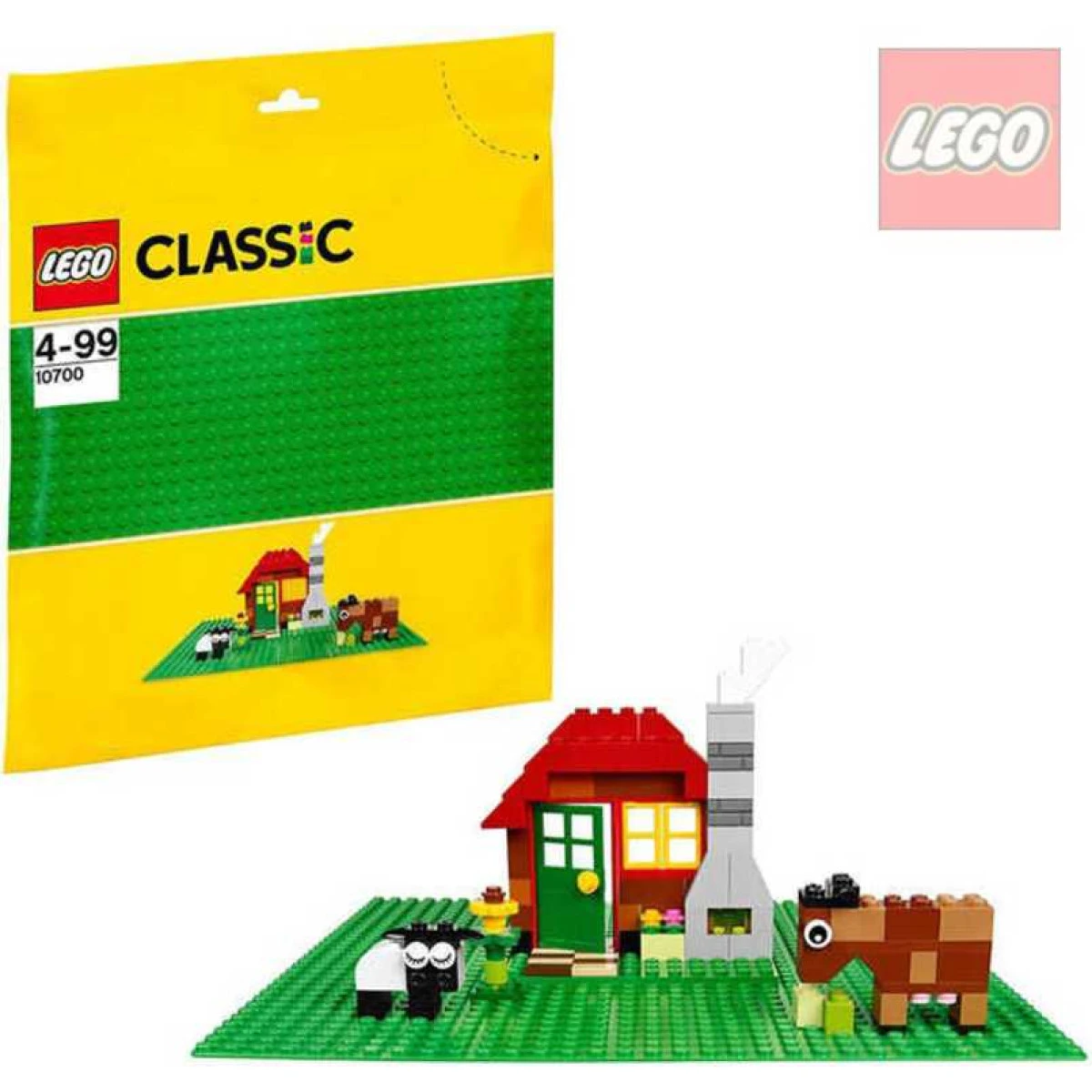 LEGO CLASSIC Podložka zelená ke stavebnicím 25,5x25,5cm 10700