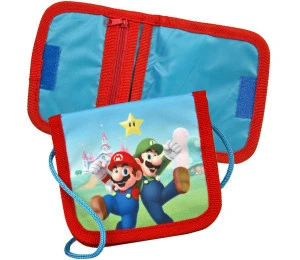 Peněženka dětská Super Mario 12x14cm na suchý zip překlápěcí