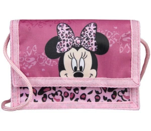 Dětská peněženka překlápěcí myška Minnie Mouse na suchý zip se š