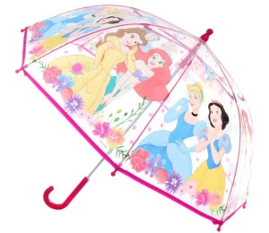 Deštník dětský Disney Princezny manuální 64x72cm transparentní