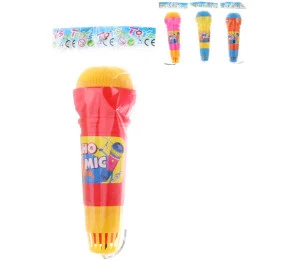 Mikrofon dětský barevný 24cm 4 barvy v sáčku plast