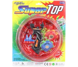 Hra Vystřelovací káča Super Top Beyblade set 2ks s arénou na bat