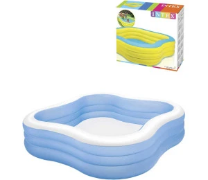 INTEX Bazén nafukovací rodinný 229x229cm čtvercový 2 barvy 57495