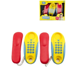 Telefony dětské pokojové set 2ks na baterie Zvuk plast