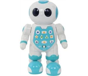 Robot výukový AJ 21cm mluví tančí chodí na baterie LED Světlo Zv