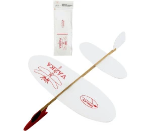 Letadlo Vážka házecí kluzák soft model polystyren/dřevo 39x31cm 
