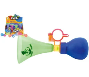 Klakson trumpeta doplněk na kolo 14cm 3 barvy plast