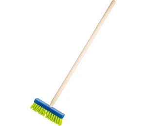 DŘEVO Koště dětské s násadou modré 80cm smeták *DŘEVĚNÉ HRAČKY*