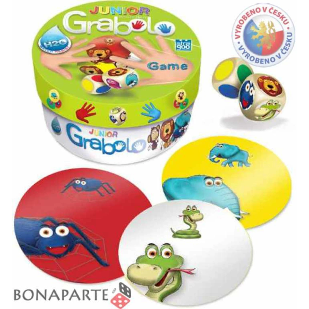 STRAGOO Hra Grabolo junior (voděodolné karty H2O) *SPOLEČENSKÉ H
