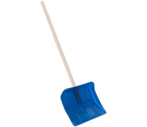 Dětská lopata hrablo na sníh délka 87cm modré plast/dřevo