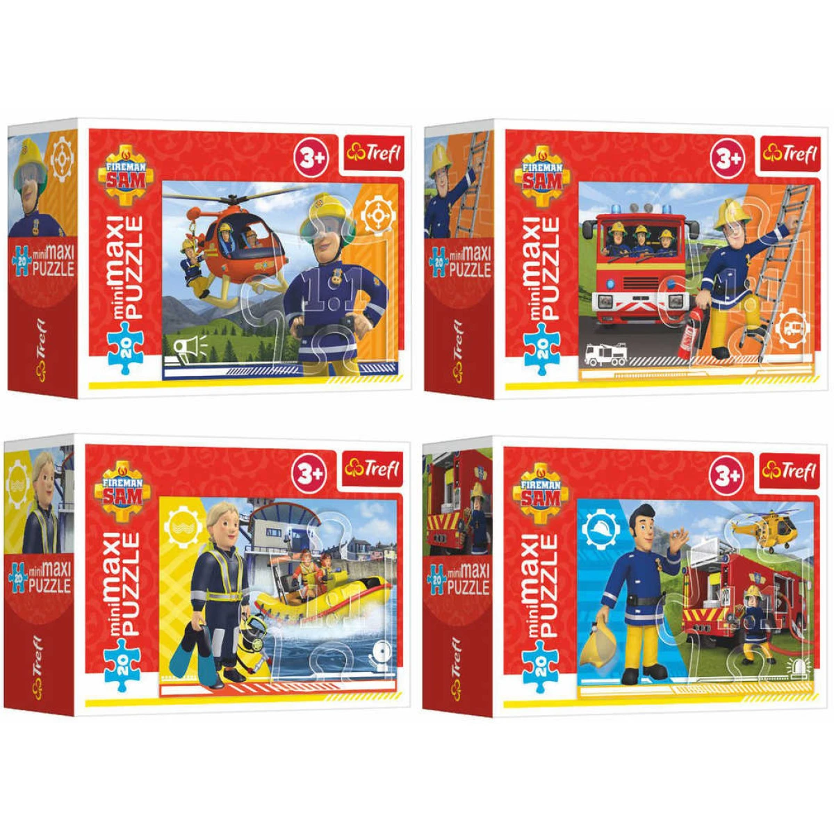 TREFL PUZZLE MiniMaxi Hrdinský Požárník Sam 22x16cm 20 dílků 4 d