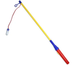 Hůlka náhradní díl k lampionu plastová 39cm barevná s žárovkou n