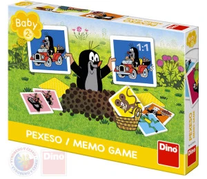 DINO Hra baby pexeso Krtečkovo velké (Krtek) 24 kartiček v krabi