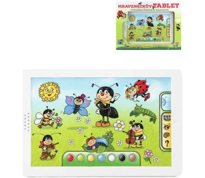 Tablet baby dotykový Mravenečkův naučný česky mluvící na baterie