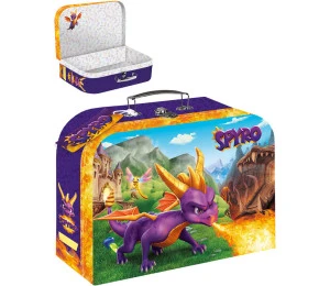 Kufřík dětský školní dráček Spyro 35x23x10cm tvrdý karton