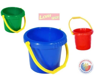 LORI 207 Kyblíček na písek PLAST 3 barvy