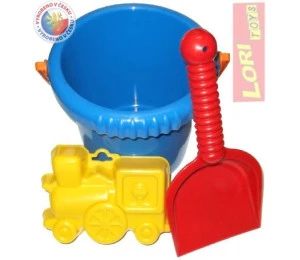 LORI 213 Kyblík na písek set s lopatkou a bábovičkou